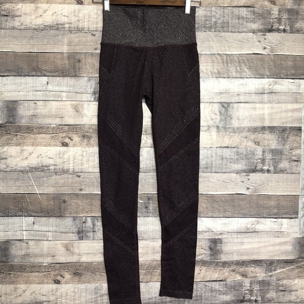 Athleta Womens Twilight Tight Size- XS  Color- Burgundy sparkle